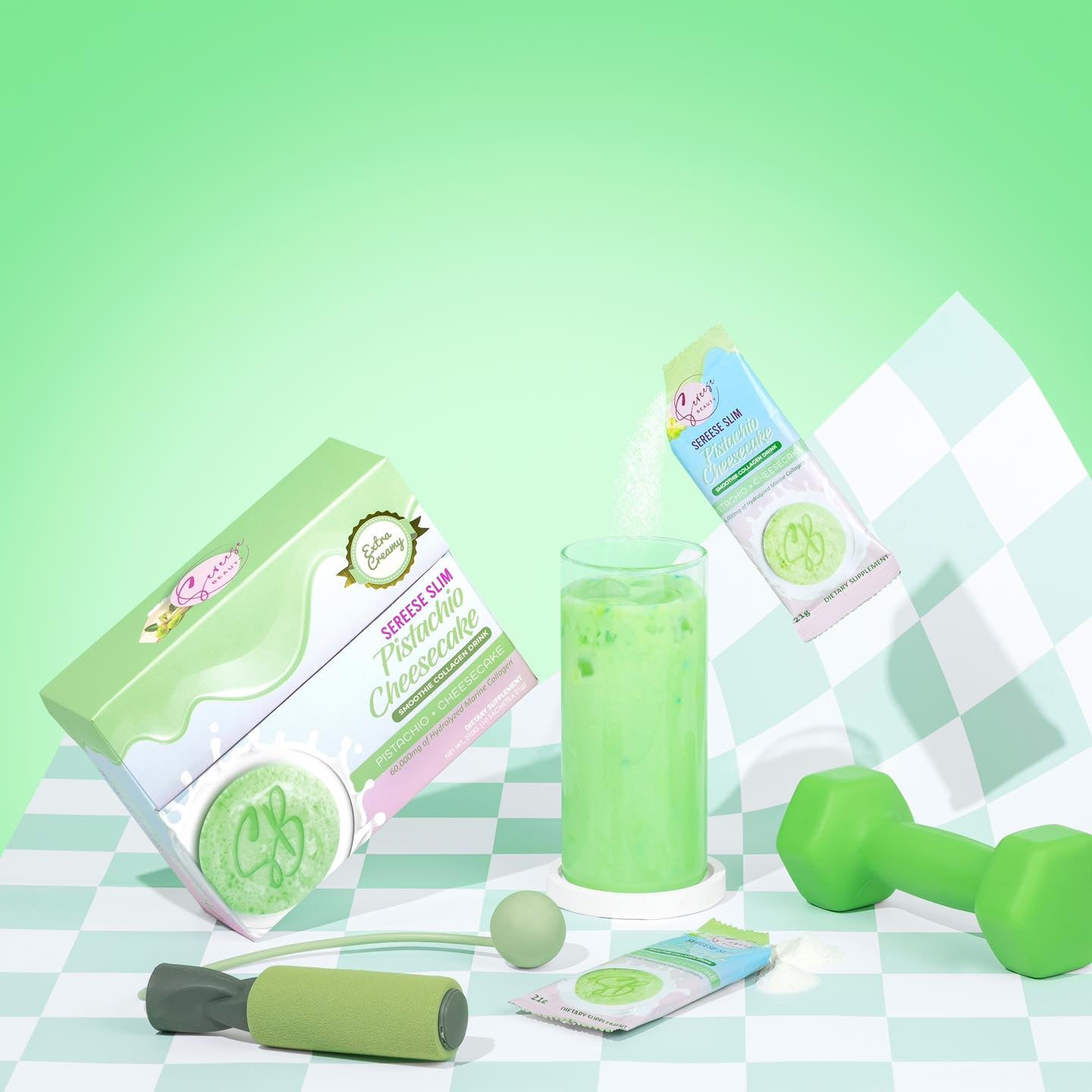 Sereese Slim Pistachio Cheesecake Smoothie Collagen Drink AU NZ