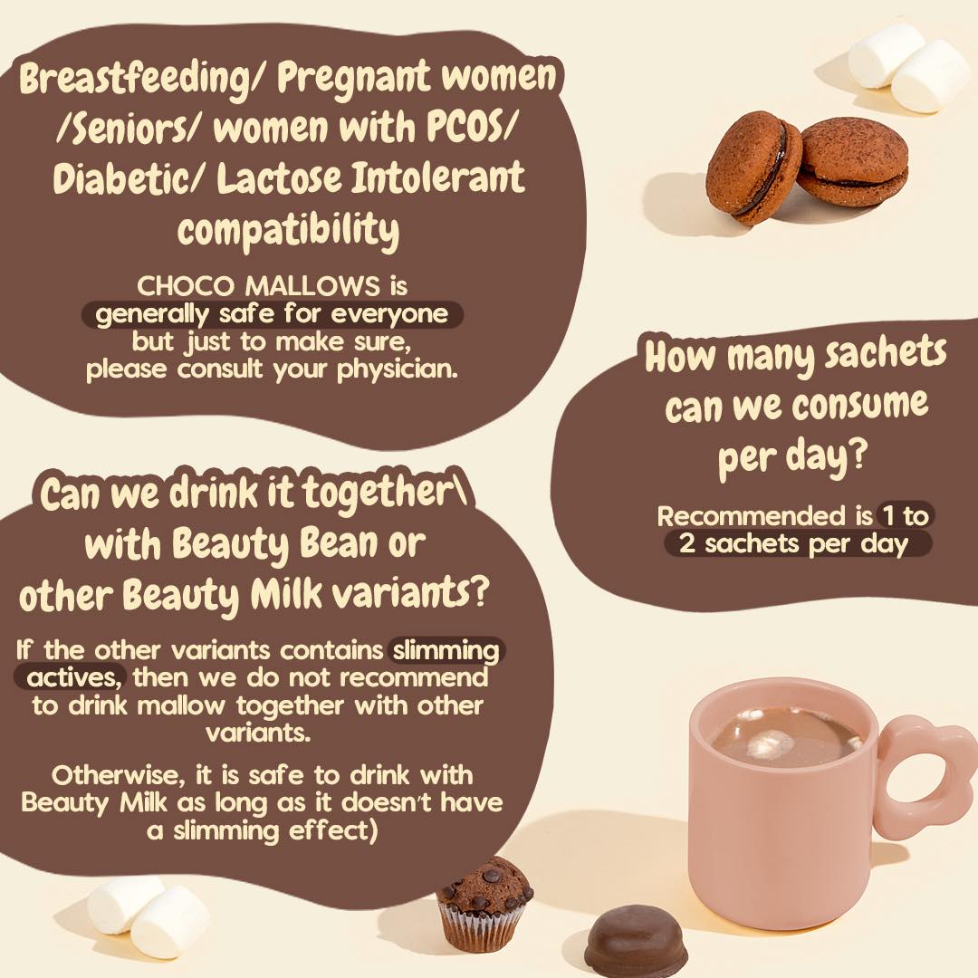 Dear Face Beauty Bean Choco Mallows | AU NZ - - ingredients