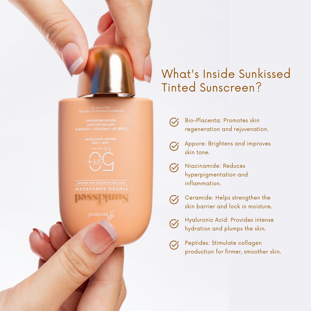 Barefaced Sunkissed Tinted Sunscreen SPF 50 contents or key ingredients
