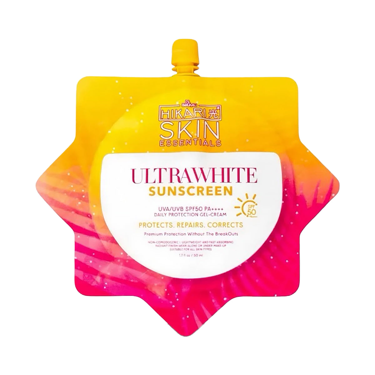 Beauty&U Hikari Skin Essentials Ultrawhite Sunscreen SPF50 PA++++ 50ml