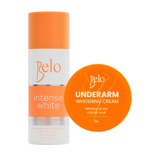 Belo Intense White Deo 40ml + Underarm Whitening Cream 10g AU NZ