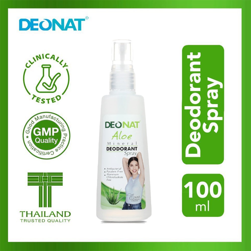 Deonat Aloe Mineral Deodorant Spray 100ml | Filipino Underarm Spray NZ AU