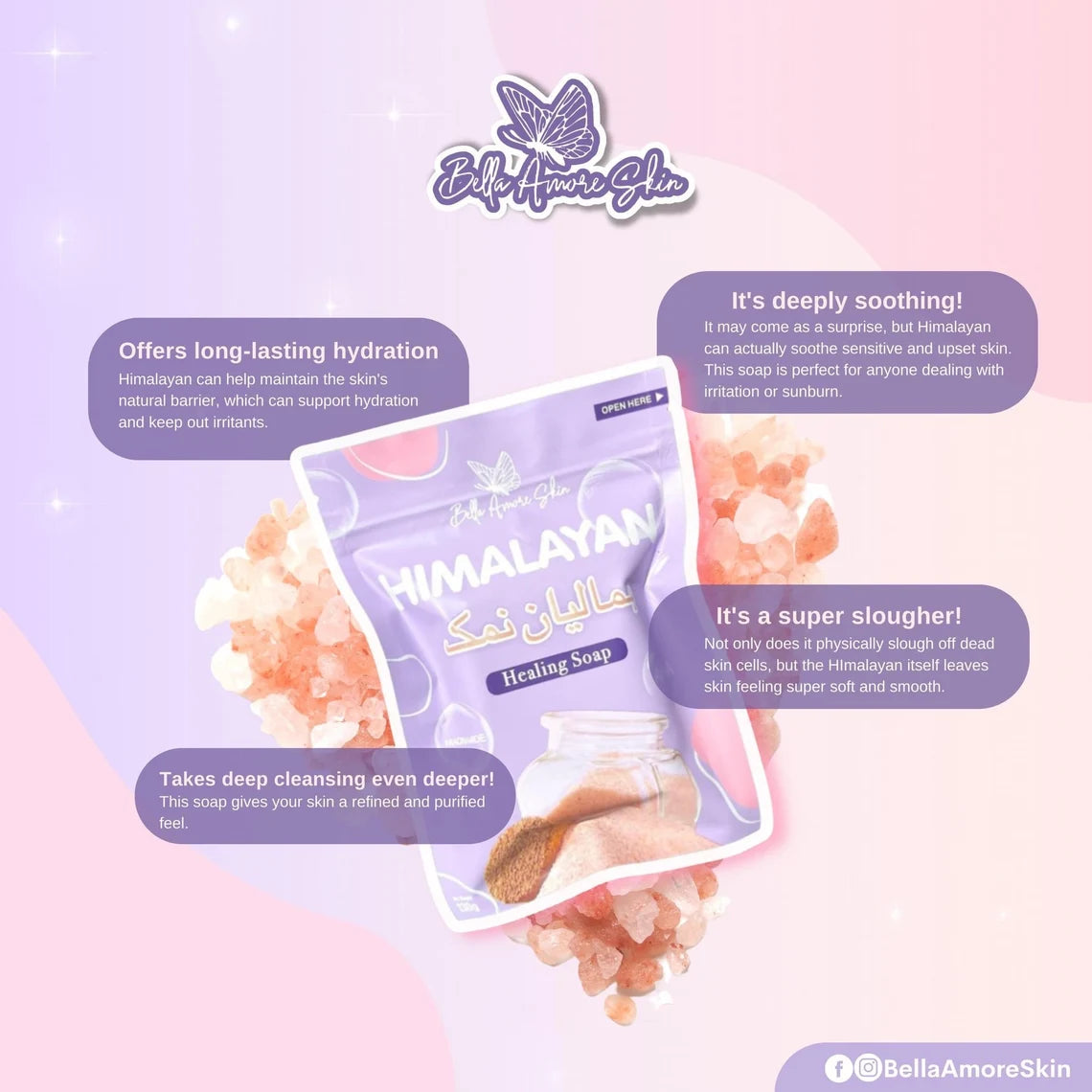 Bella Amore Skin Himalayan Healing Soap - AU NZ
