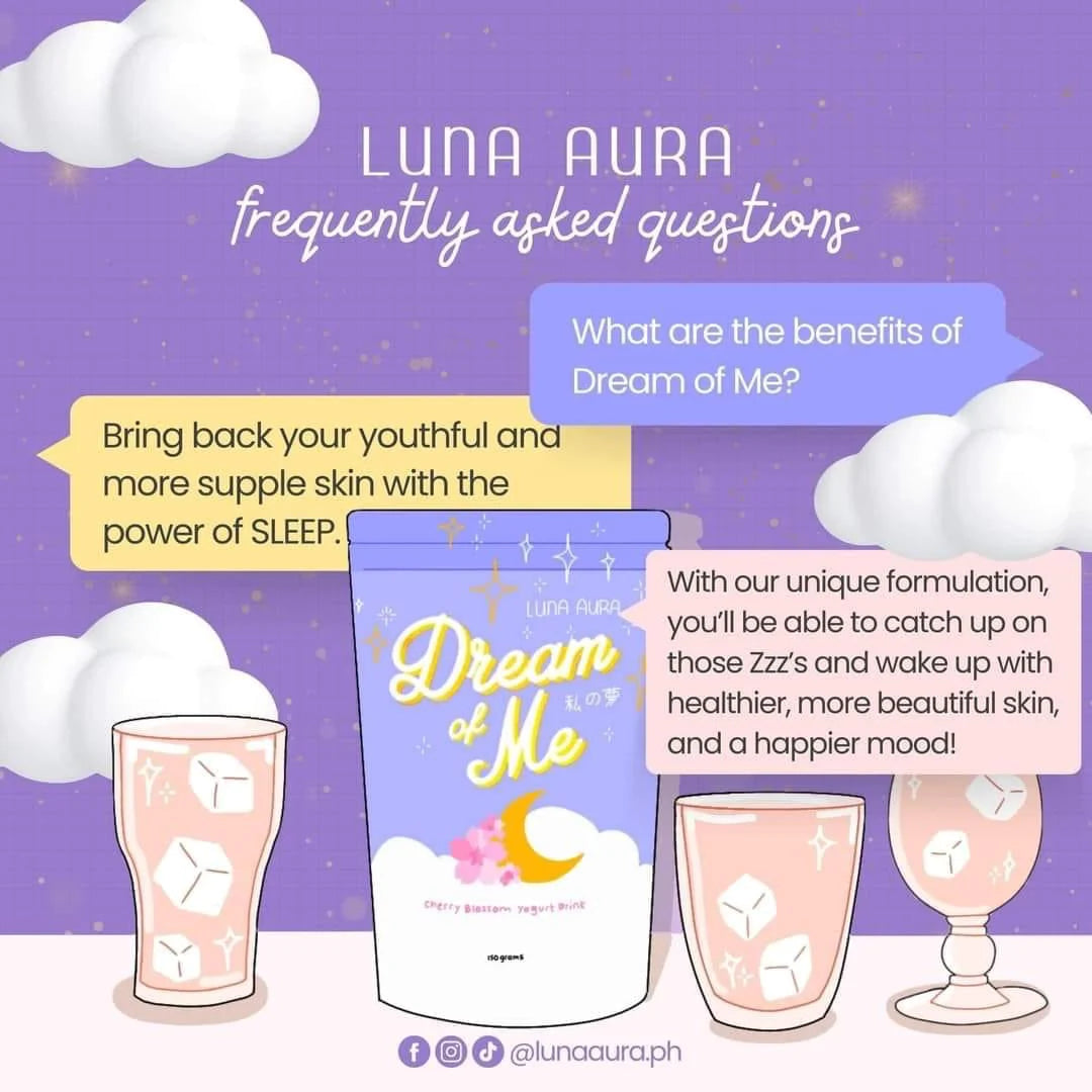 Luna Aura Dream of Me Cherry Blossom Yogurt Drink FAQ AU NZ