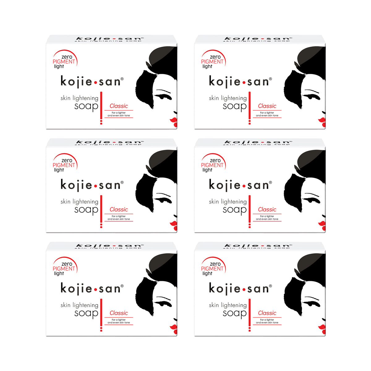 Kojie San Skin Lightening Soap (Bundle of 6 x 135g)