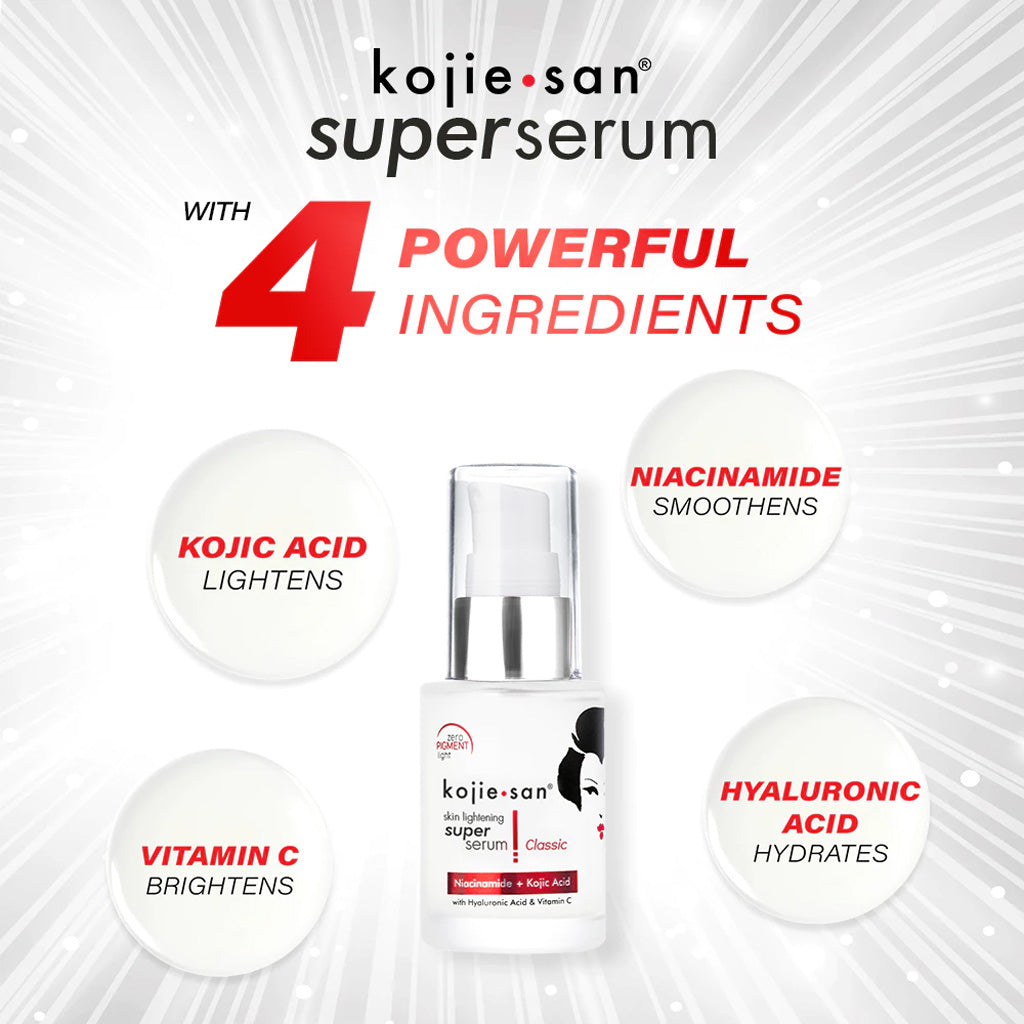 Kojie San Skin Lightening Super Serum key ingredients