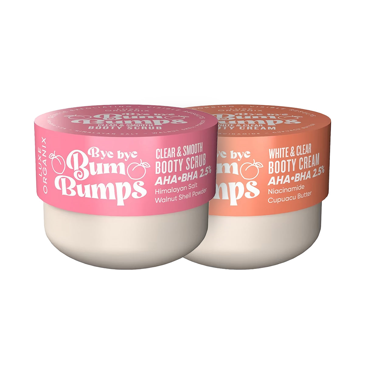 Luxe Organix Booty Glow Bundle (Bye Bye Bumps Scrub and Cream