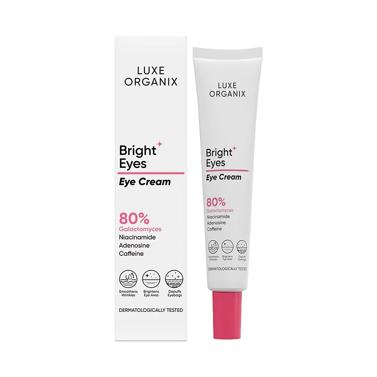 Luxe Organix Bright Eyes Eye Cream 80% Galactomyces 15g