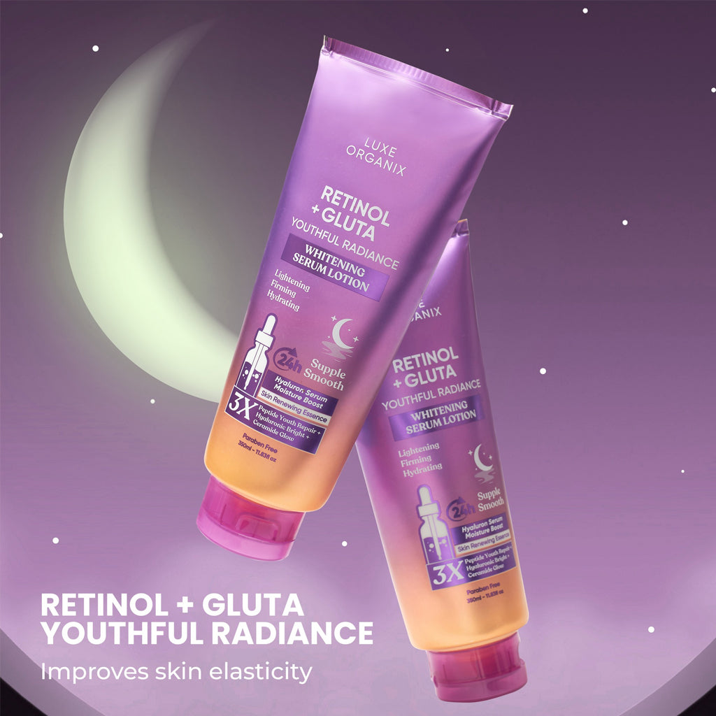 Luxe Organix Retinol + Gluta Whitening Serum Lotion