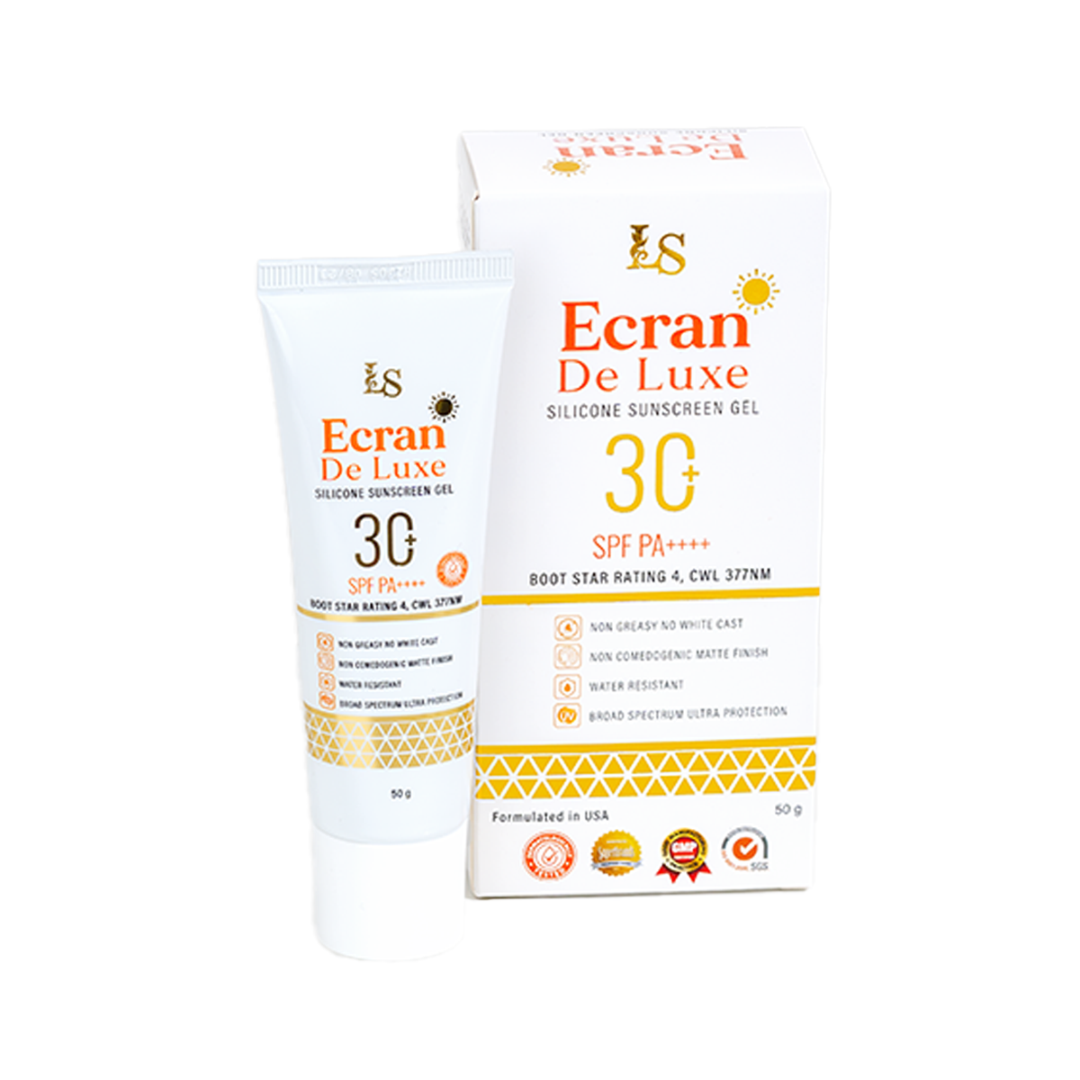 Luxe Skin Ecran De Luxe Silicone Sunscreen Gel SPF 30+ PA++++  NZ AU