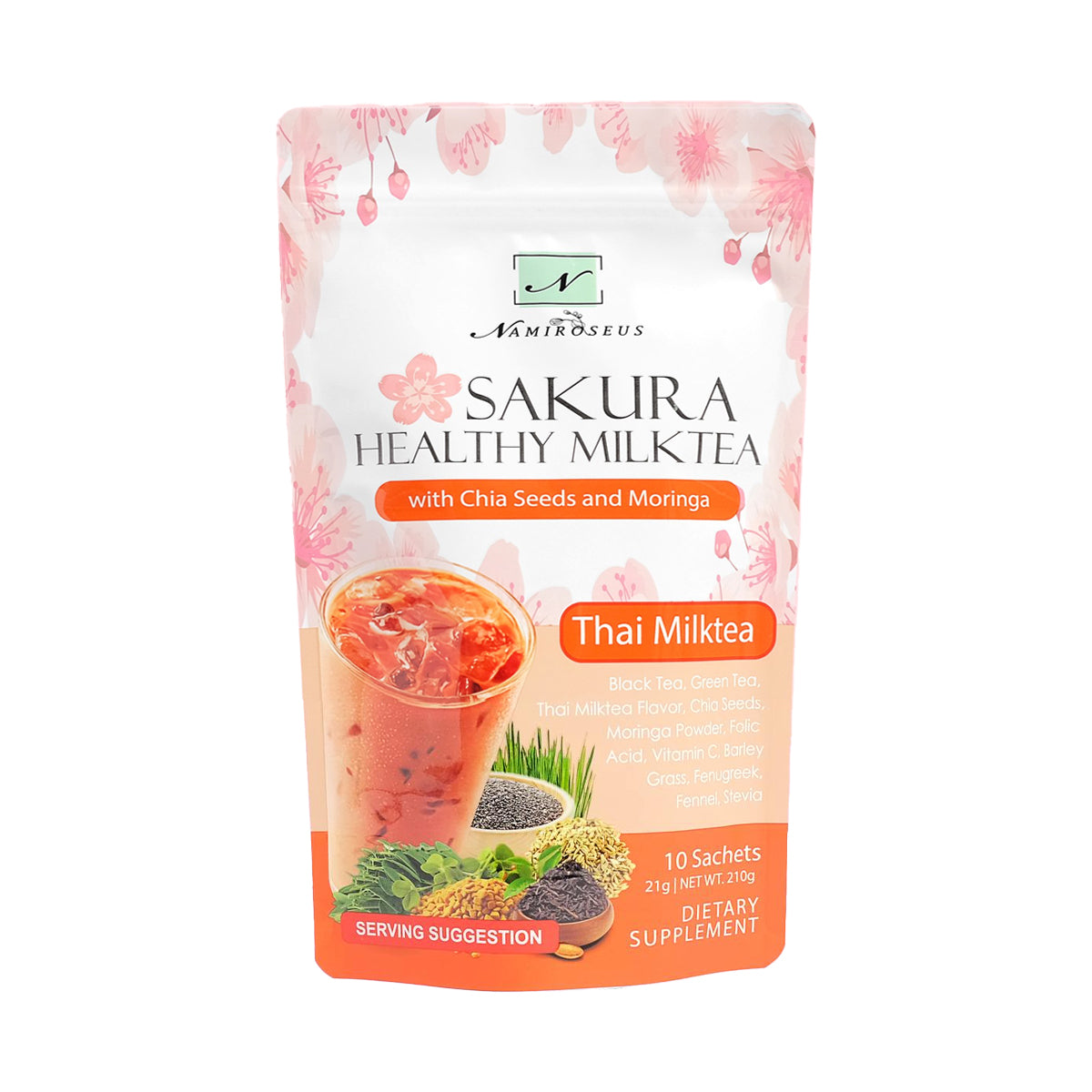 Namiroseus Sakura Healthy Thai Milk Tea | Bini Beauty