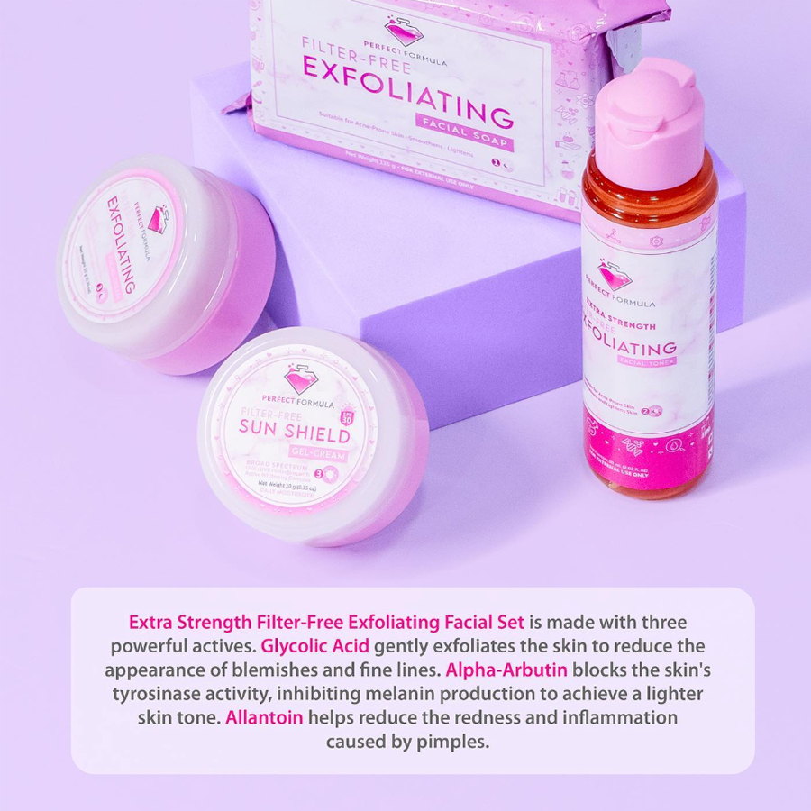 Perfect Formula Filter-Free Exfoliating Facial Set | Filipino Skincare NZ AU - benefits
