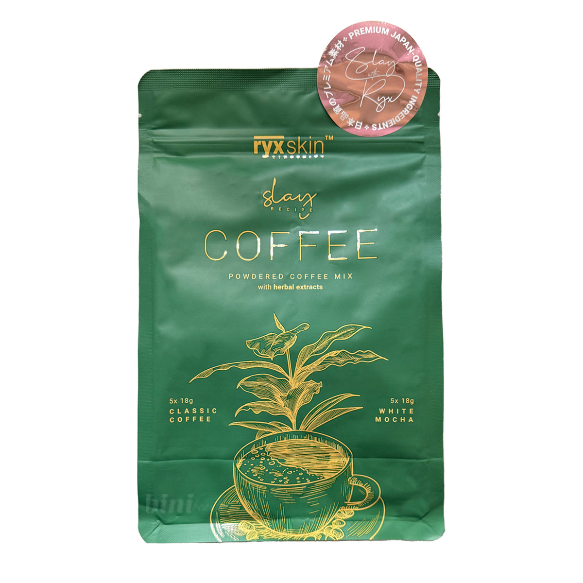 Ryx Skin Powdered Coffee Mix with Herbal Extracts