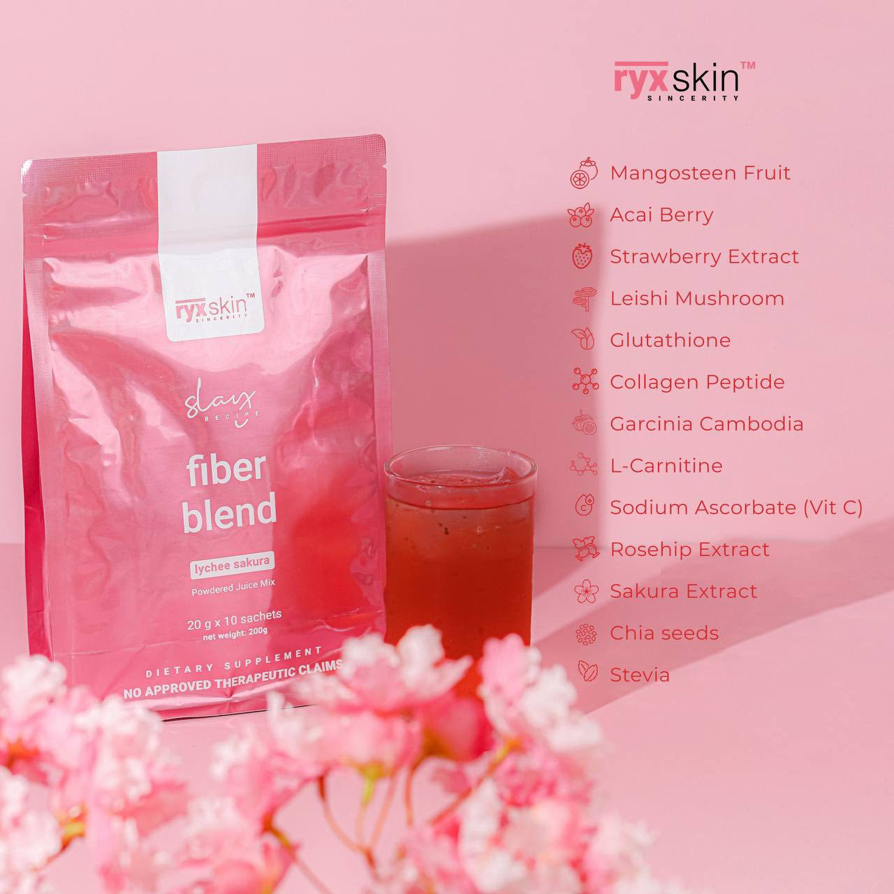 Ryx Skin Fiber Blend Lychee Sakura