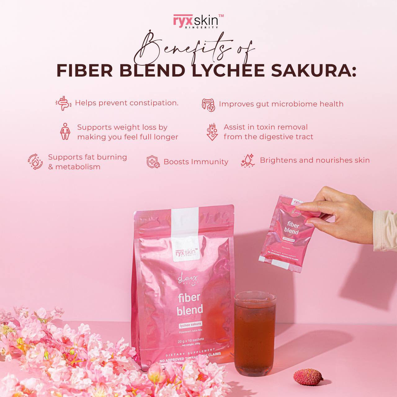 Ryx Skin Fiber Blend Lychee Sakura