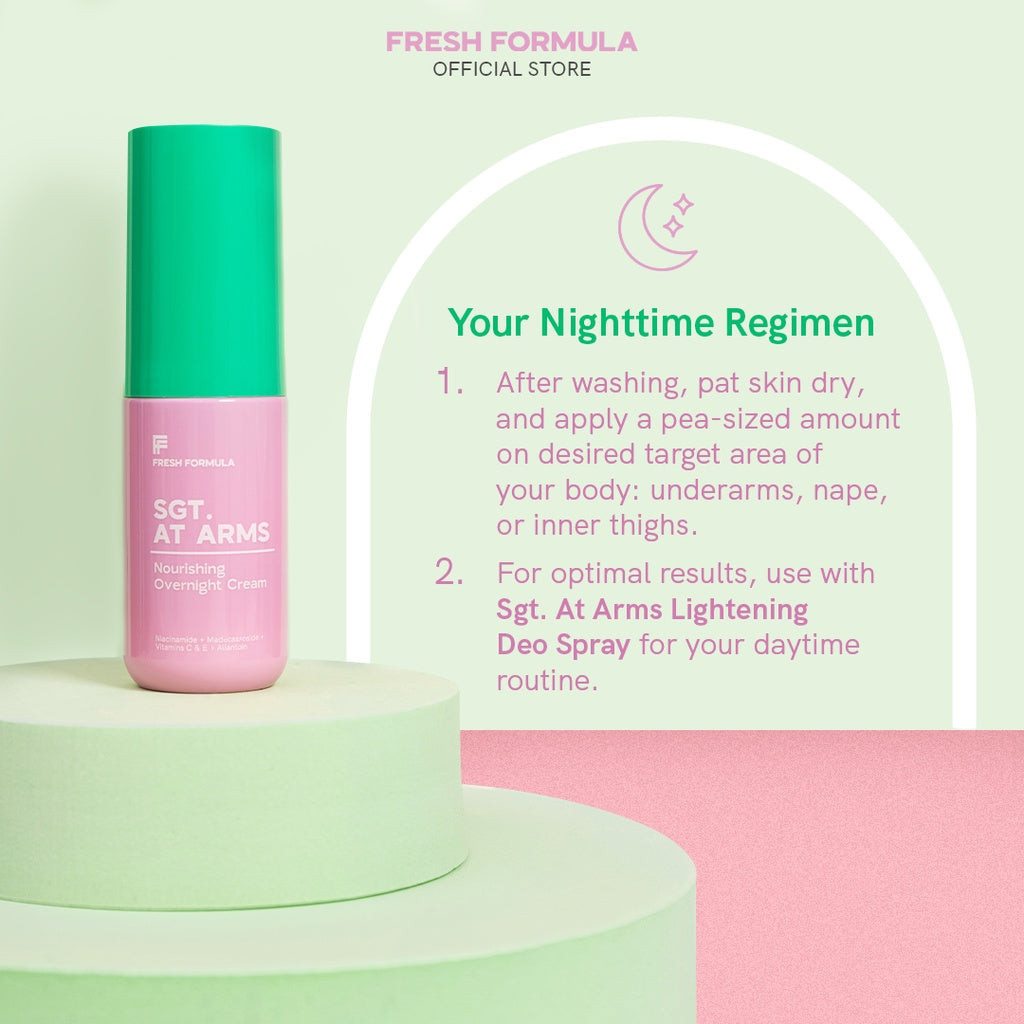 Fresh Formula Sgt. at Arms Overnight Cream | Filipino Skincare NZ - nighttime regimen