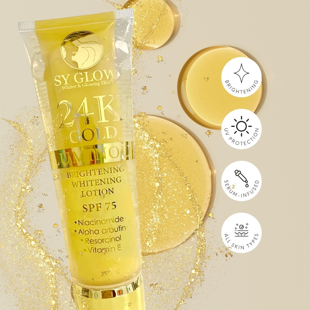 SY Glow 24K Gold Luminous Lotion SPF 75 - benefits