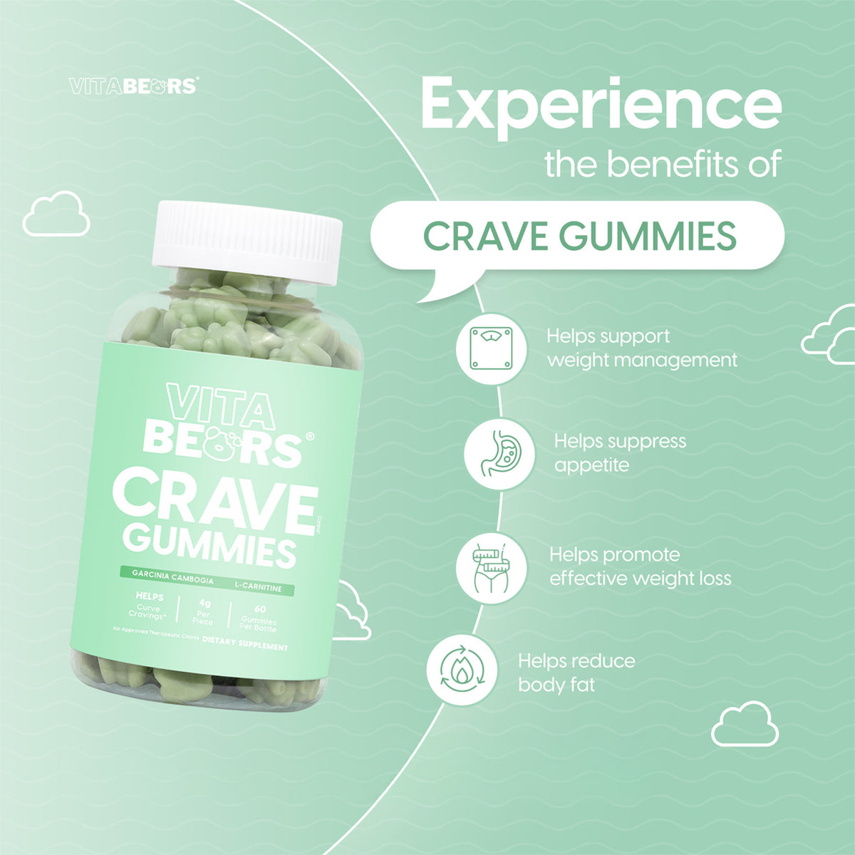 Vitabears Crave Gummies Dietary Supplement | Bini Beauty