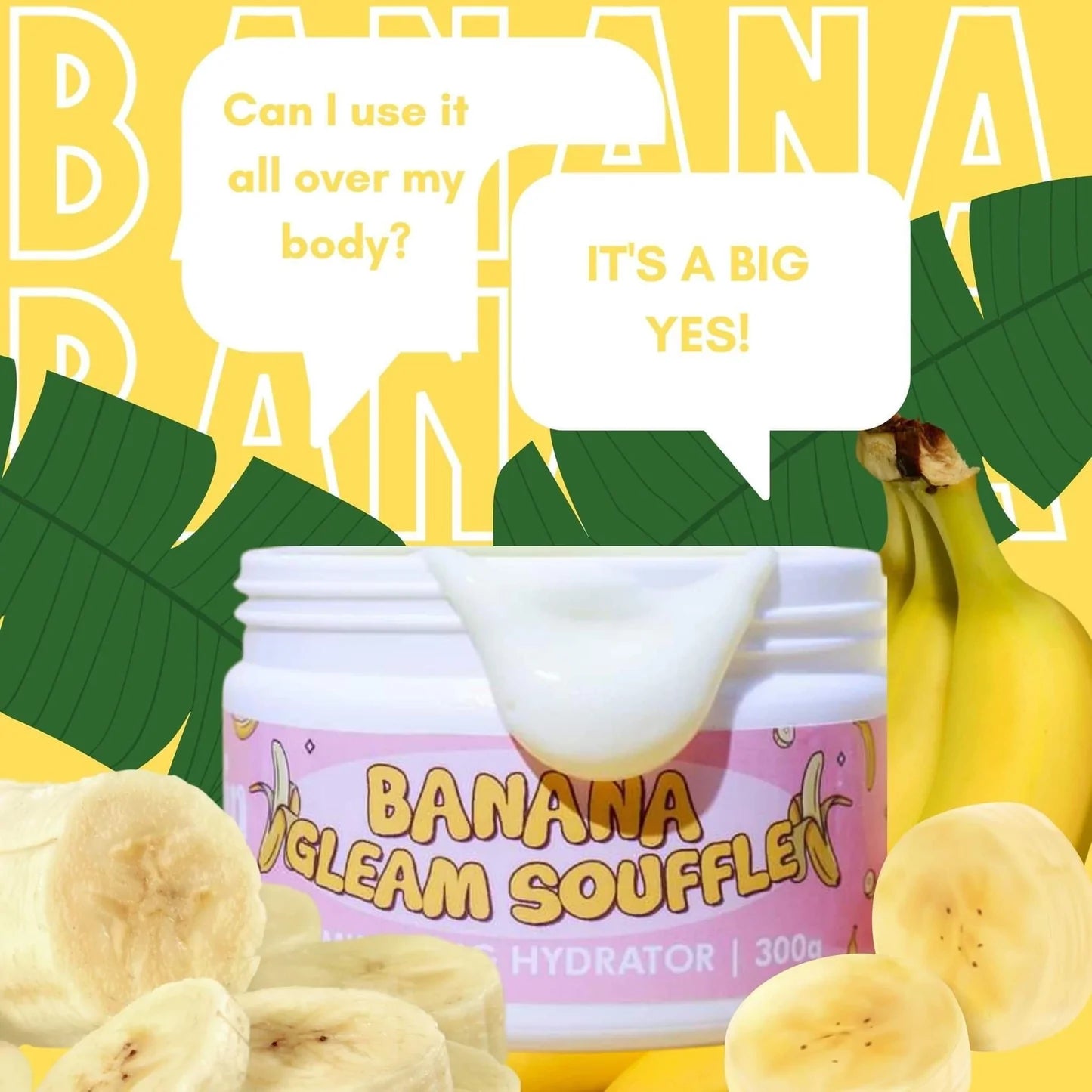 JSkin Beauty Banana Gleam Souffle 300g