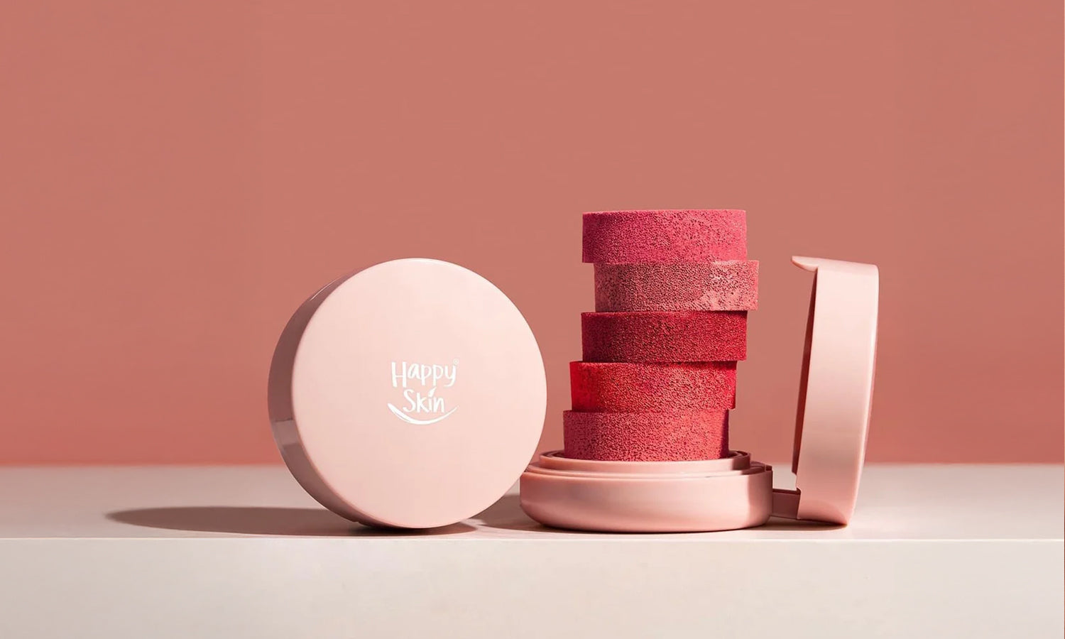 happy skin second skin serum cushion blush