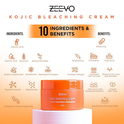 Zeevo Kojic Bleaching Cream Benefits AU NZ