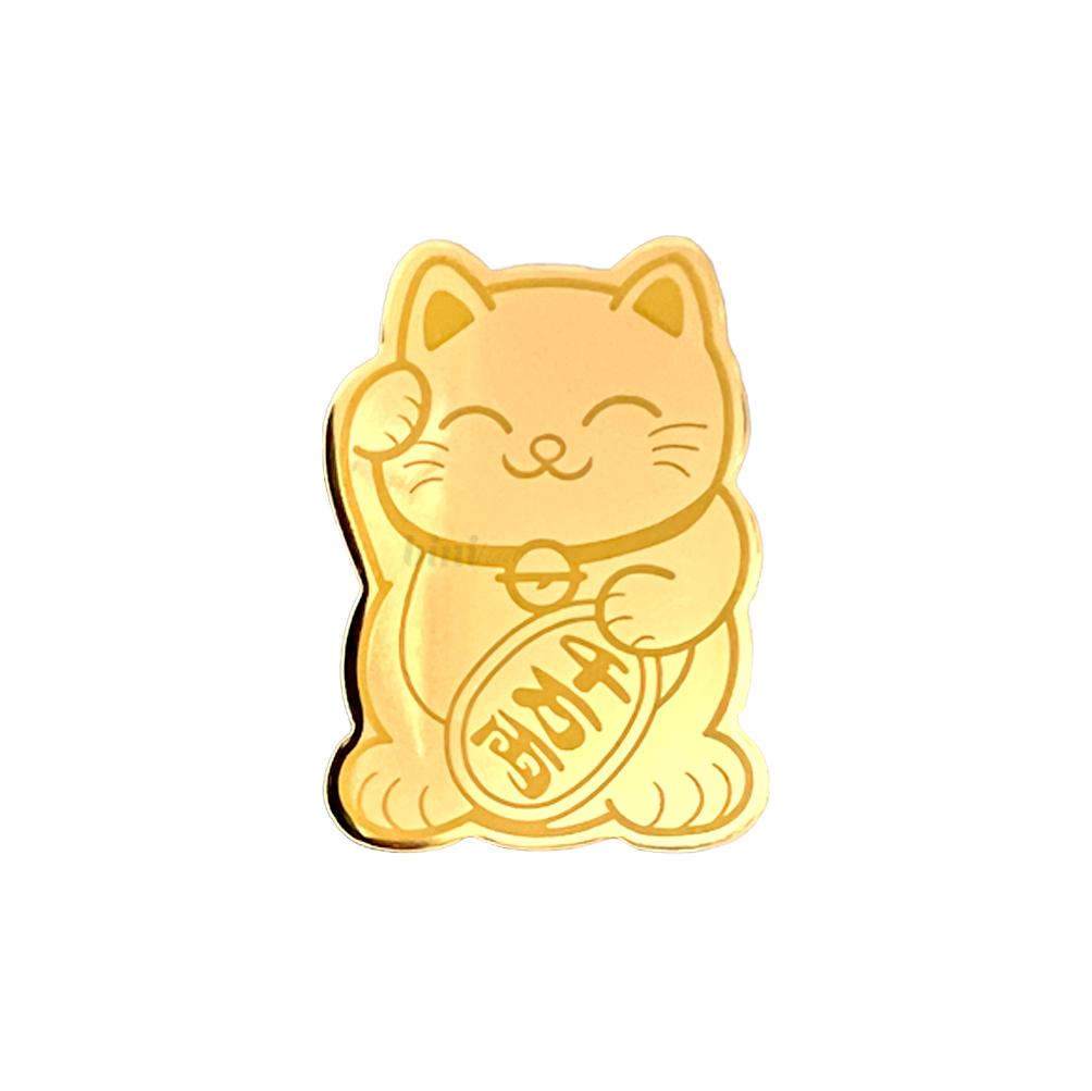 24K Lucky Cat Sticker