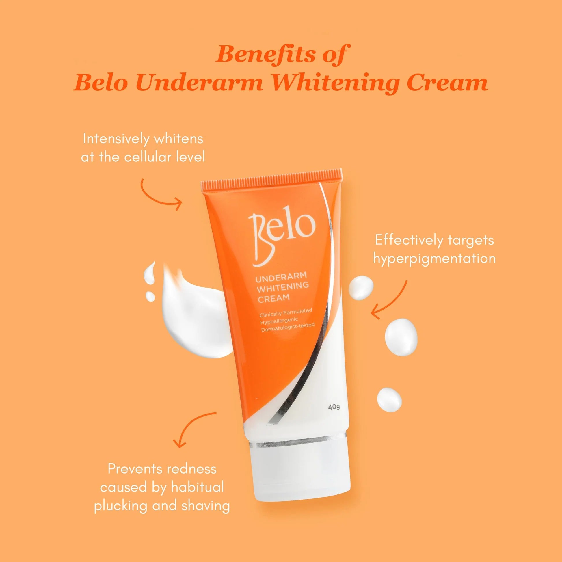Belo Underarm Whitening Cream 40g - information