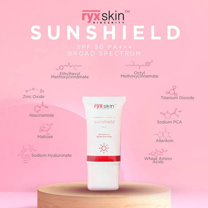 RYX Skin Beyouthiful Power Kit Sunshield SPF50 PA+++ AU NZ Benefits