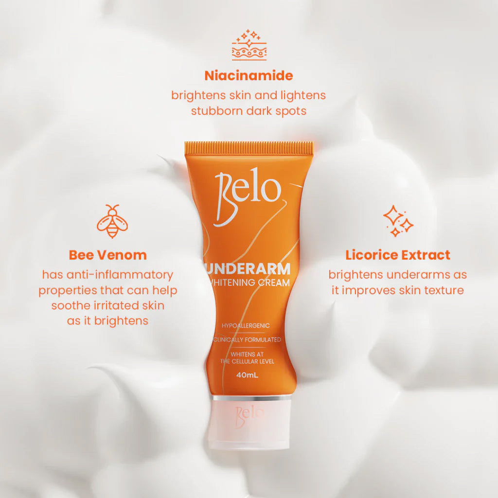 Belo Underarm Whitening Cream 40ml - key ingredients