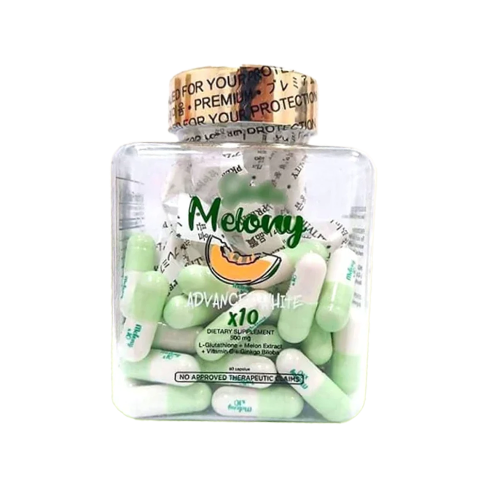Aishi Premium Gluta Melony Advance White Glutathione (60 Capsules) AU NZ