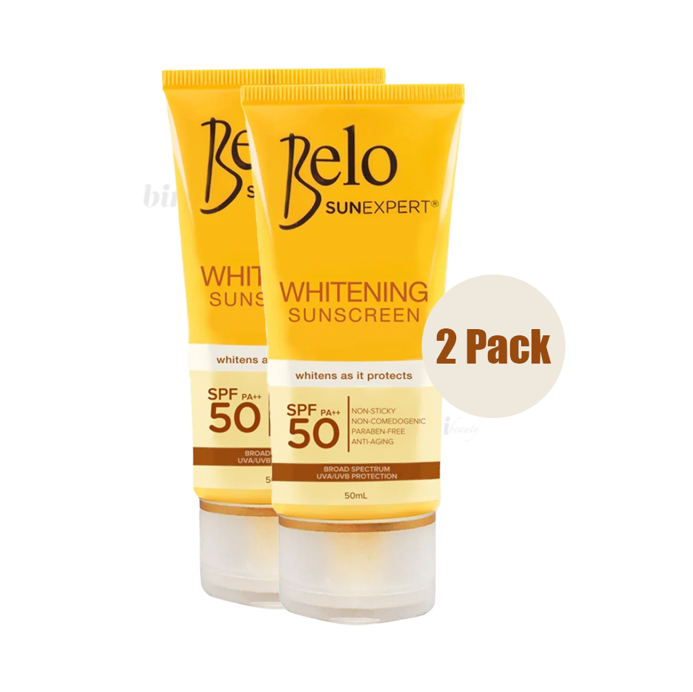 Belo Sunexpert Whitening Sunscreen SPF50 50mL (2-Pack)