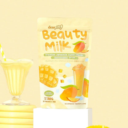 Dear Face Beauty Milk Sweet Mango Drink AU NZ feature