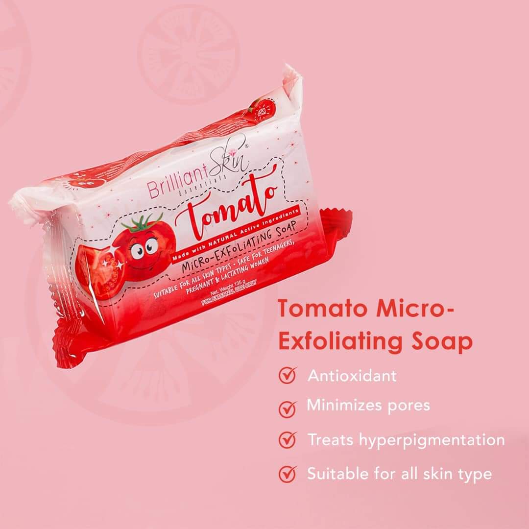 Brilliant Skin Tomato Micro-Exfoliating Facial Set Filipino Beauty NZ AU - soap