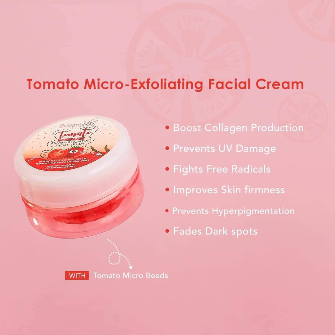 Brilliant Skin Tomato Micro-Exfoliating Facial Set Filipino Beauty NZ AU - facial cream