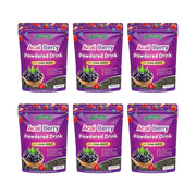 FITGUM Acai Berry Powdered Drink with Chia Seeds (Bundle of 6)