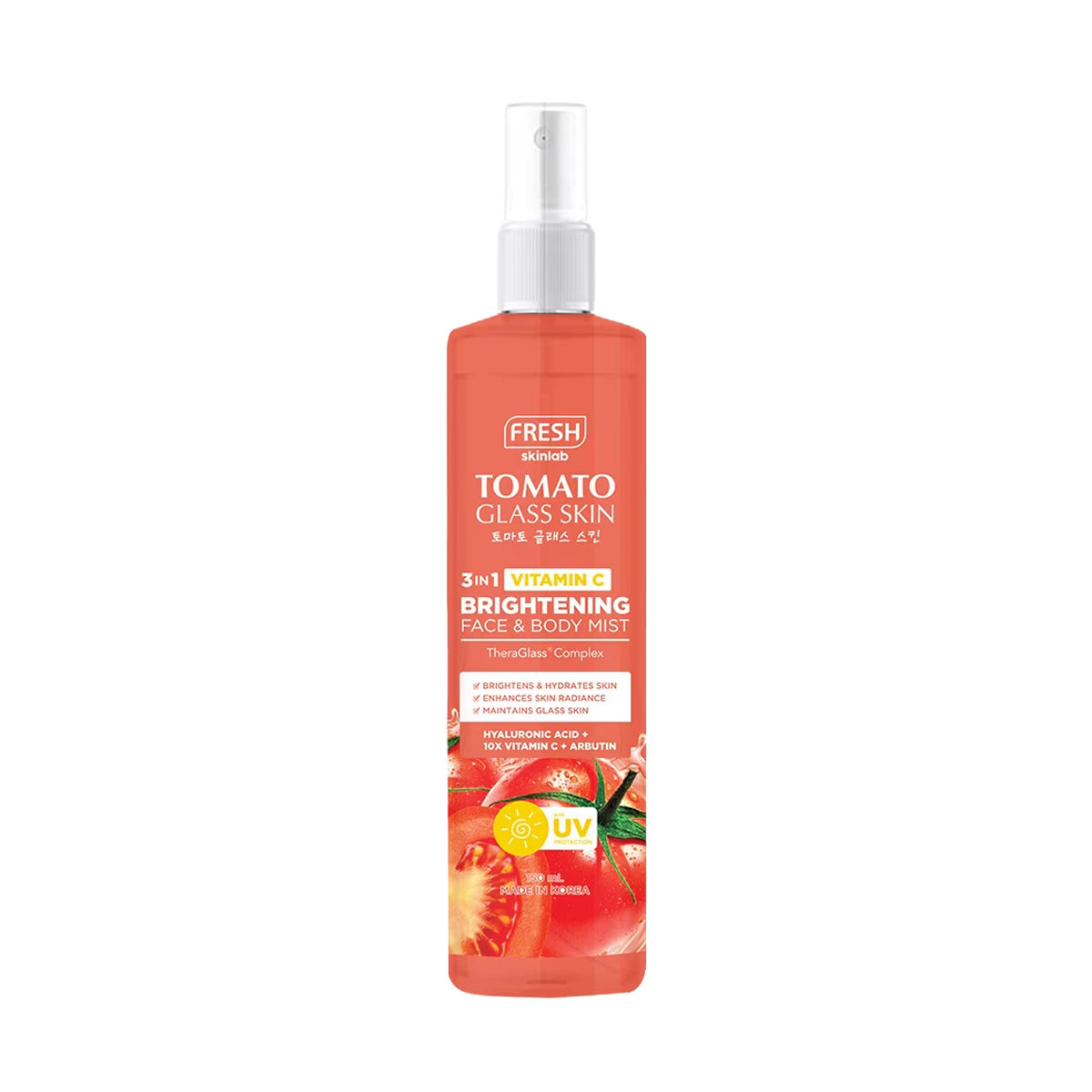FRESH Skinlab Tomato Glass Skin 3-in-1 Vitamin C Brightening Face & Body Mist 150ml
