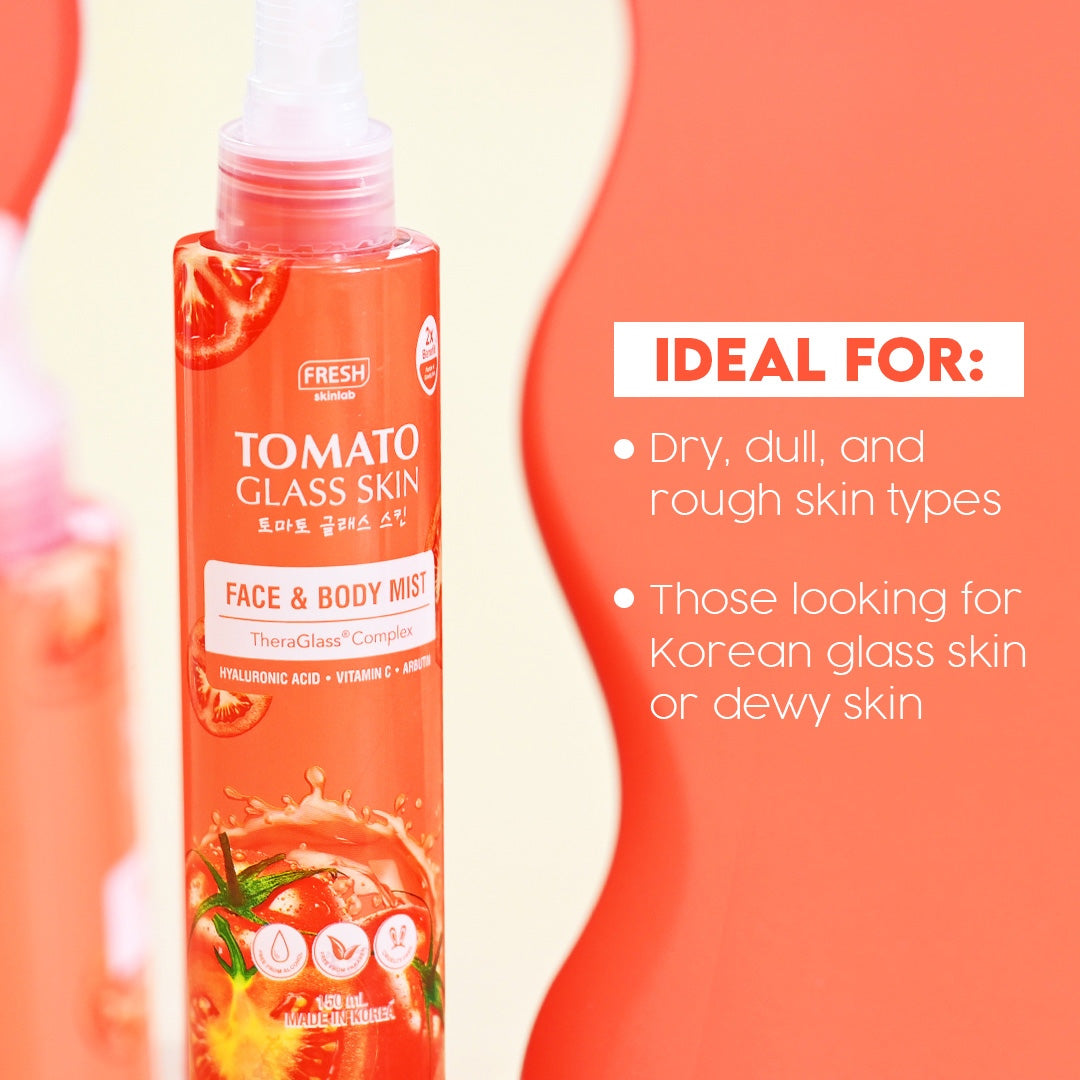 FRESH Skinlab Tomato Glass Skin 3-in-1 Vitamin C Brightening Face & Body Mist 150ml