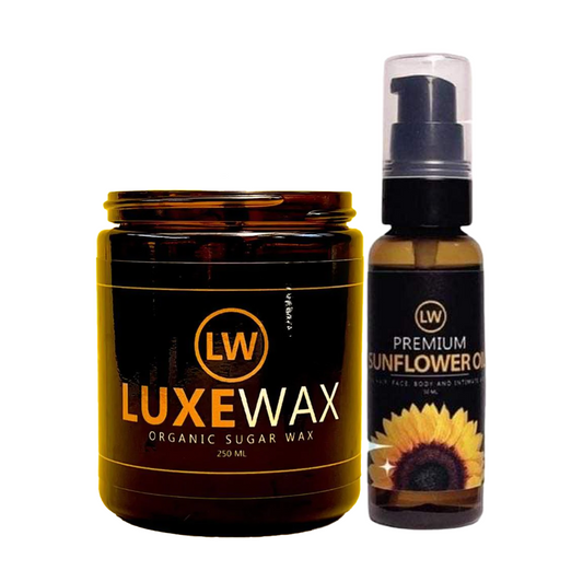 Luxewax Organic Sugar Wax & Sunflower Oil Bundle