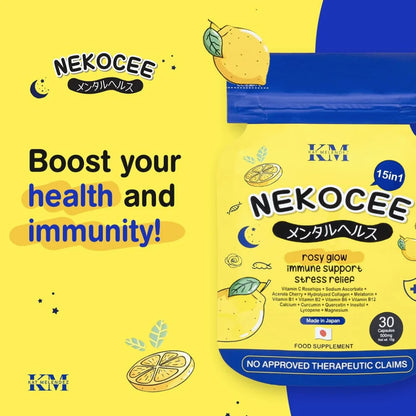 Nekocee 15-in-1 by Kath Melendez Vit C Collagen Capsule AU NZ benefits