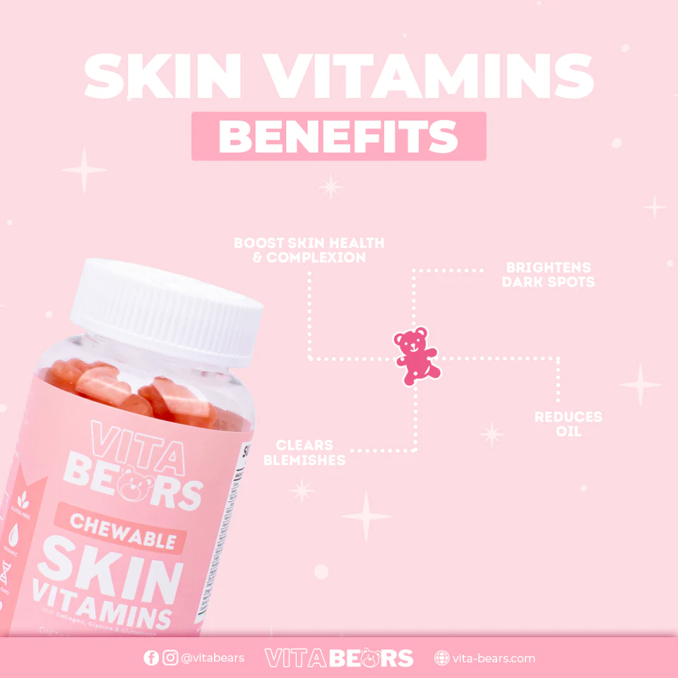 Vitabears Skin Vitamins Vegan Collagen Booster AU NZ Benefits