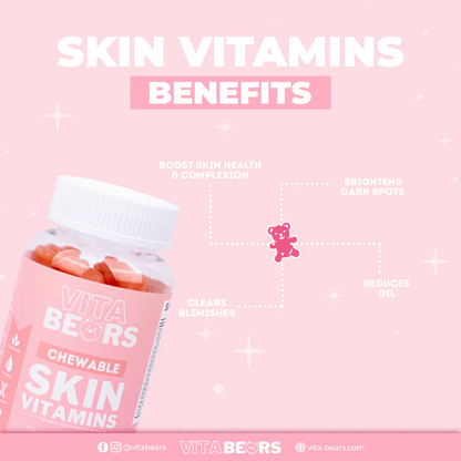 Vitabears Skin Vitamins Vegan Collagen Booster AU NZ Benefits