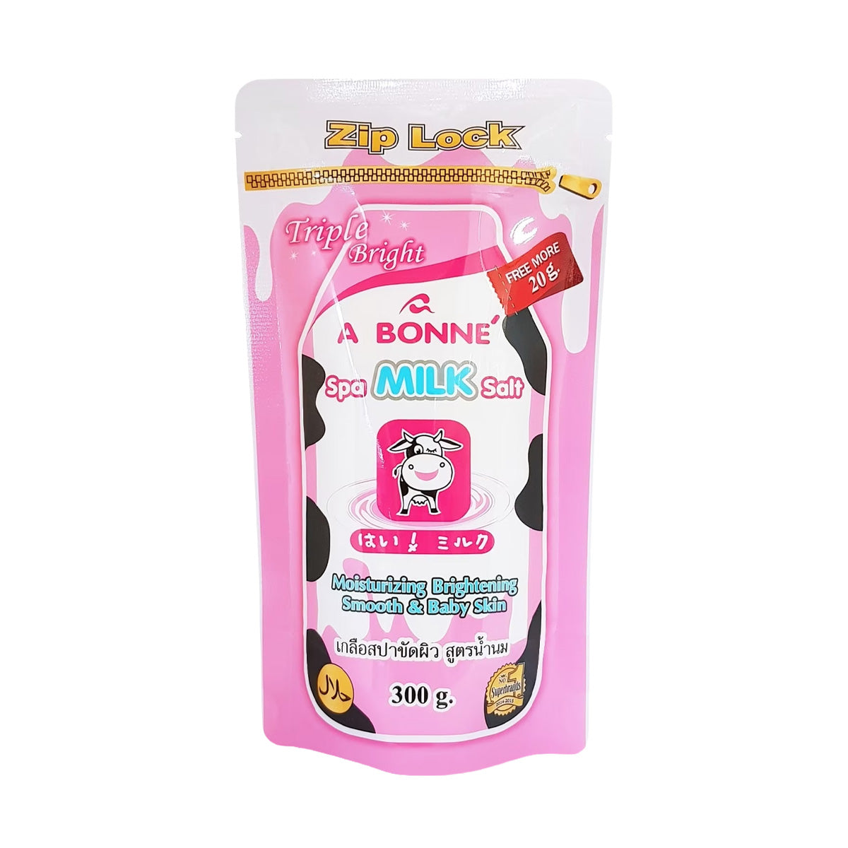 A Bonne Spa Milk Salt with Zip Lock 300g