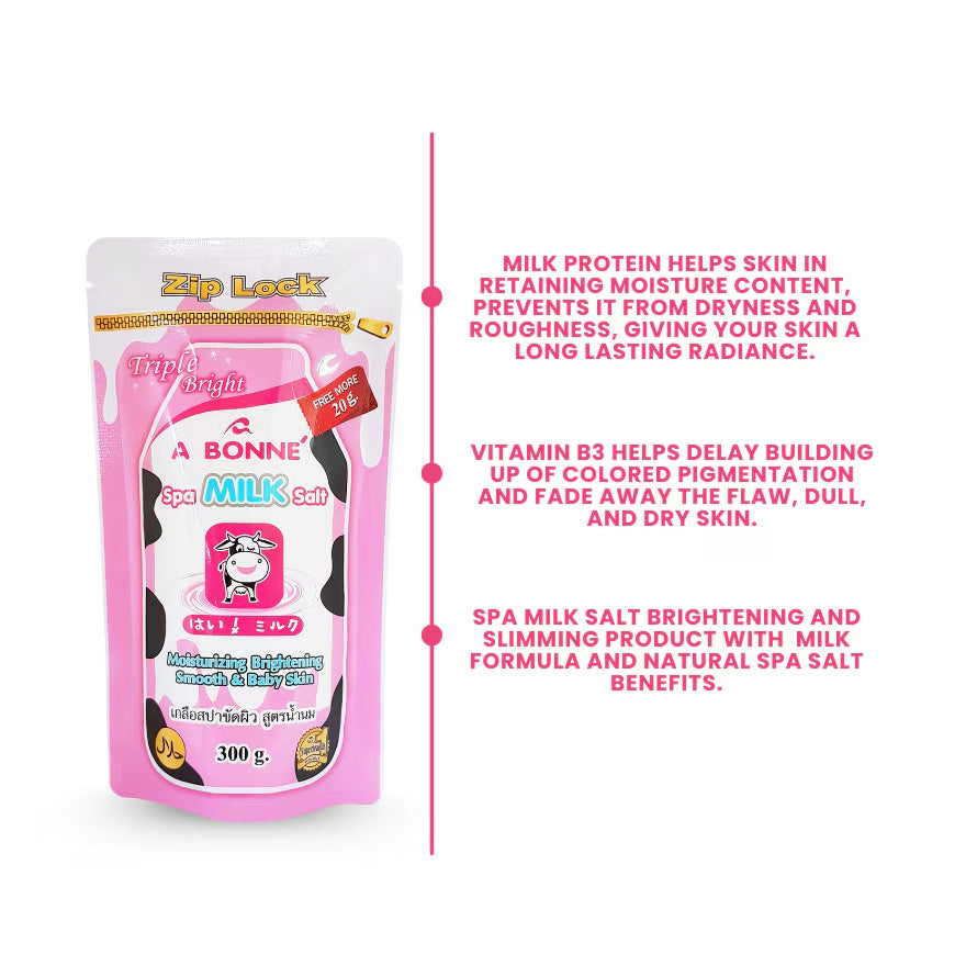 A Bonne Spa Milk Salt with Zip Lock 300g