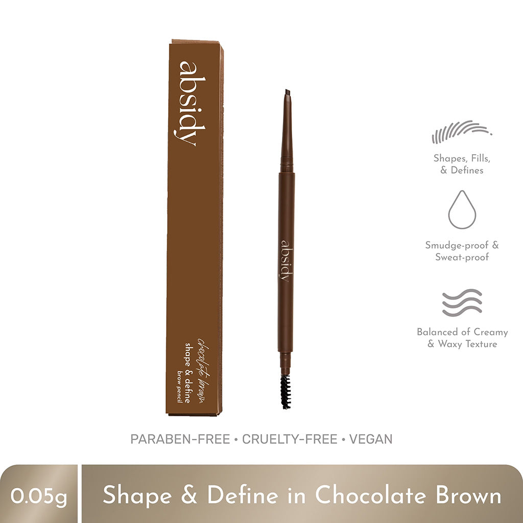 Absidy Shape & Define Brow Pencil in Chocolate Brown