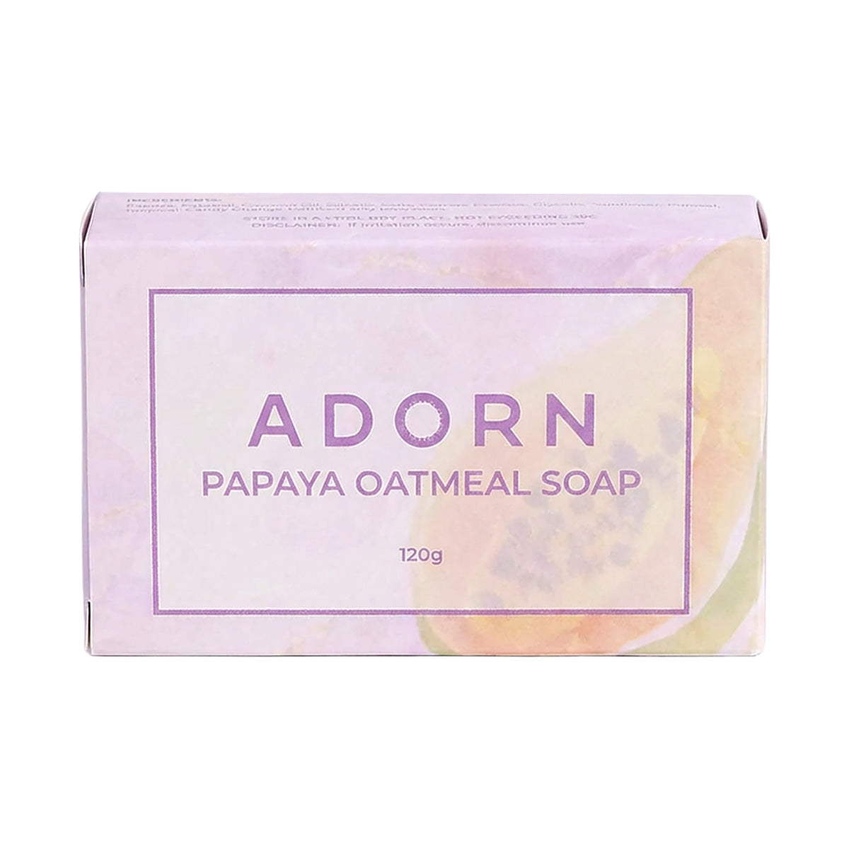 Adorn Papaya Oatmeal Soap 120g
