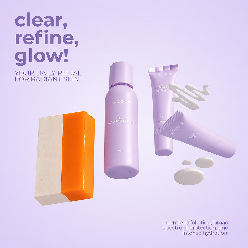 Adorn Lovender Glow Rejuvenating Set 4-Piece Kit