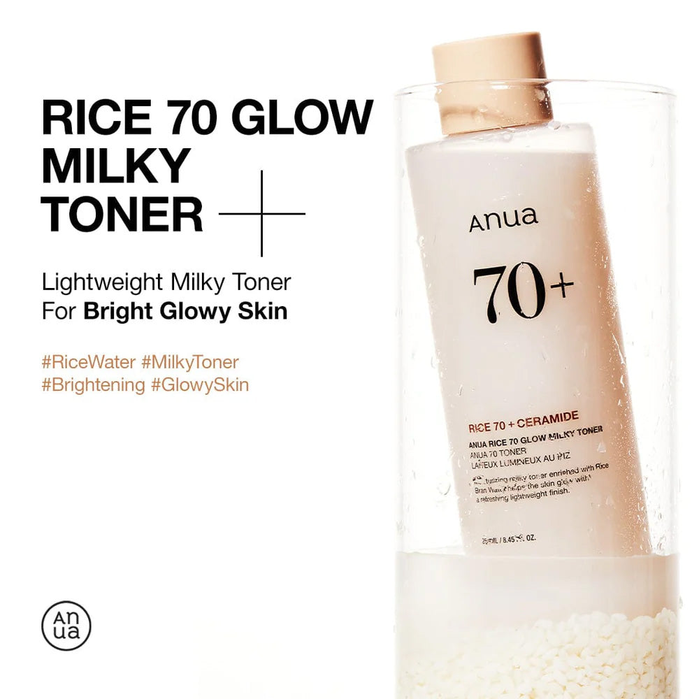 Anua Rice 70 + Ceramide Glow Milky Toner 150ml