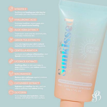 Barefaced Sunkissed Illuminating Sunscreen SPF50+ PA+++ | Bini Beauty AU NZ