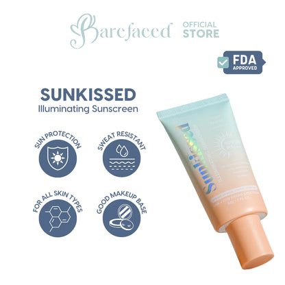 Barefaced Sunkissed Illuminating Sunscreen SPF50+ PA+++ | Bini Beauty AU NZ