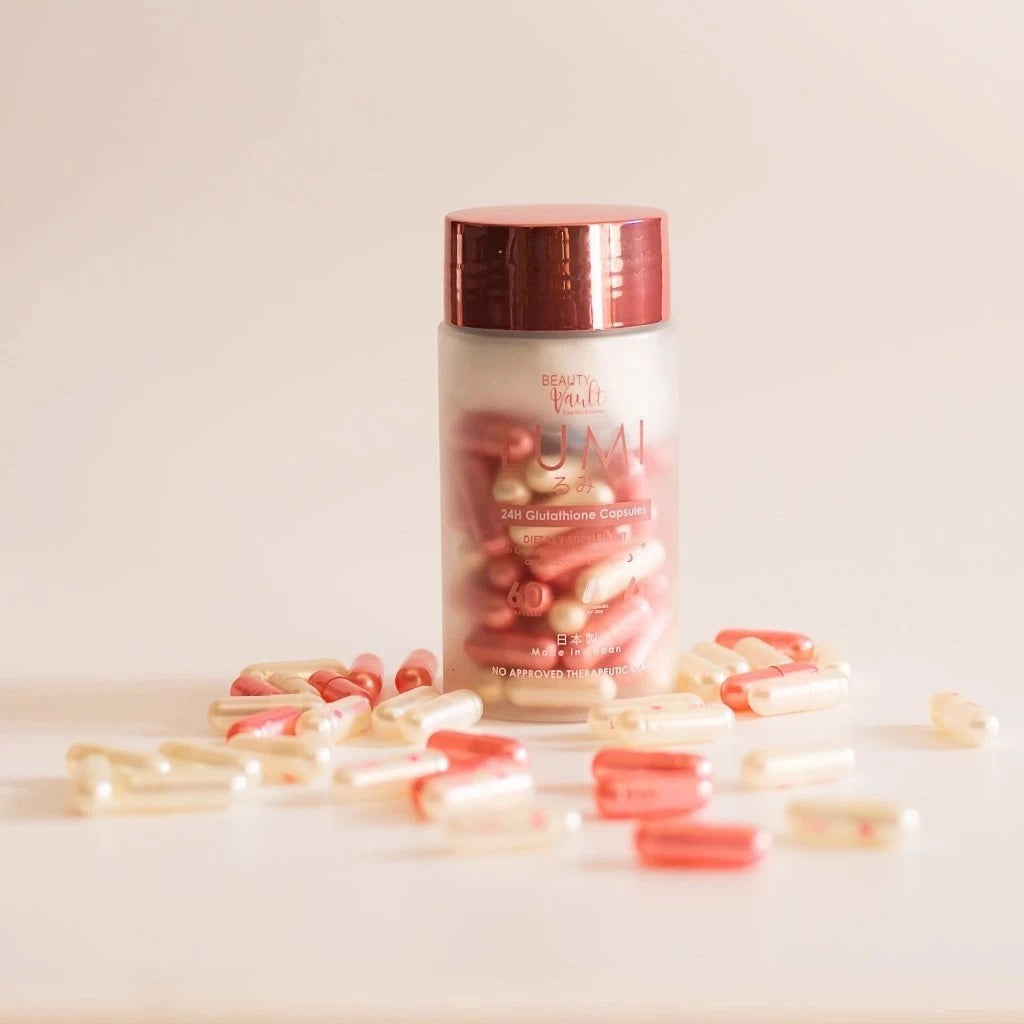 Beauty Vault Lumi 24H Glutathione Capsules – 60 Caps – Bini Beauty